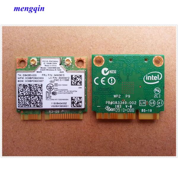 CAPS Intel 7260HMW BN 2x2BN WiFI + Bluetooth 4.0 Mini PCI Express -Combo -Adapter für Lenovo ThinkPady510p Y410p Y430p FRU 04W3815