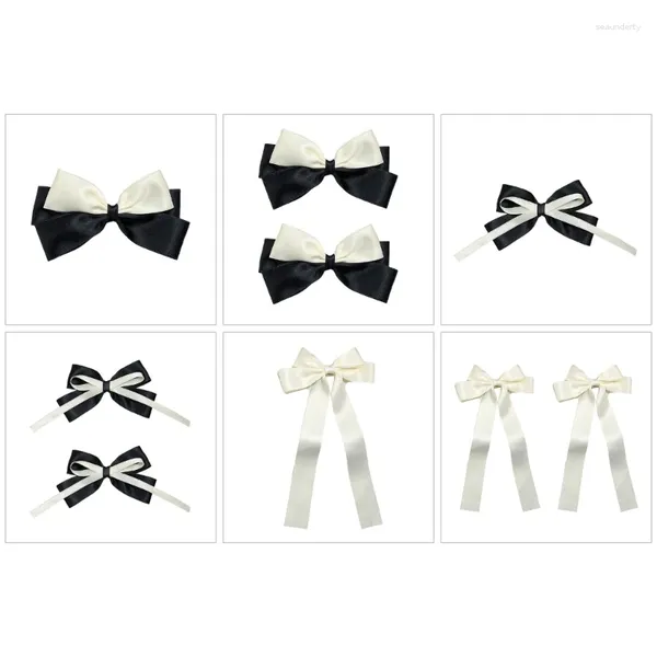 Saç klipleri kadın yaylar Koreli Bow Girl Bowknot Barrettes parti