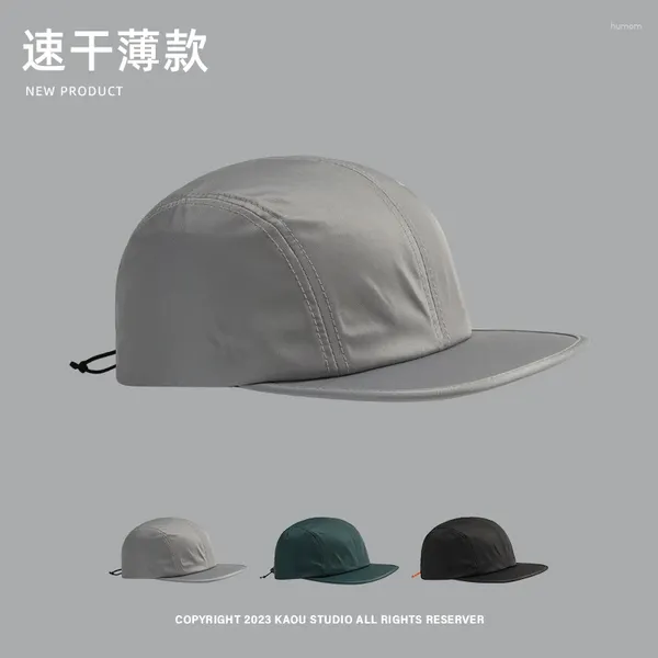 Ballkappen Hip-Hop Flat Baseball Cap Women Street Fashion Weithellhut Frühling Sommermänner Outdoor Schnelltrocknen