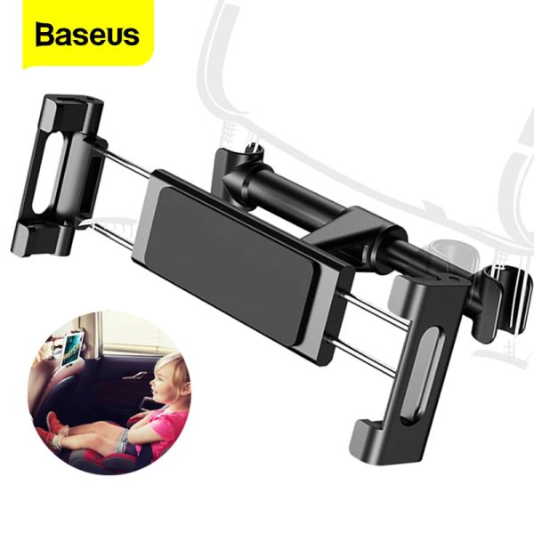 Сставки Baseus Back Seat Mount Mount Dablet Car Doster для iPad Air Mini Pro 2018 2020 11 12.9 10.2 Подставка для держателя автомобильного телефона на заднем сиденье для iPhone