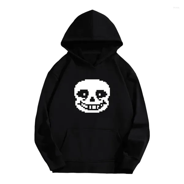 Felpa con cappuccio con felpa con cappuccio da uomo con cappuccio da uomo sans sans cartone animato graphic uomini donne harajuku anime pullover y2k coppie divertenti top