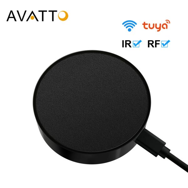 Controle avatto tuya universal wifi rf+controle remoto IR com aparelhos DIY RF433/RF315, controle de controle remoto infravermelho inteligente para AC/TV/DVD