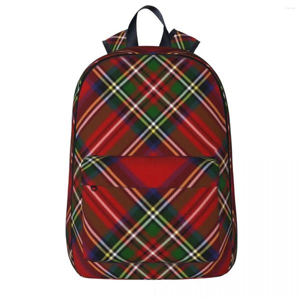 Zaino Royal Stewart Tartan Cross Plaid Boys Girls BookBag Students Borse School Borse Kids RucksAck Travel Occiglia Borsa