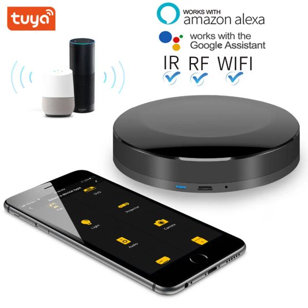 Kontrolle Tuya Smart Home Automation WiFi+IR+RF+4G Universal Controller für iOS Android Arbeit mit Sprachkontrolle Alexa Google Home