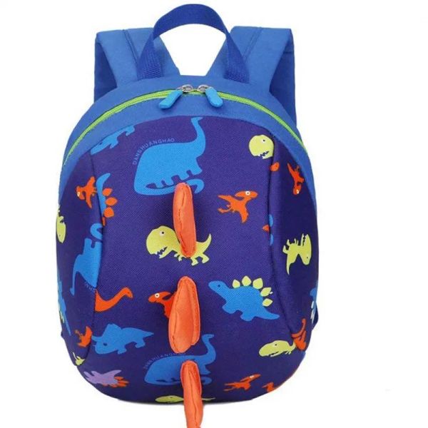 Bolsas infantis Baby Toy School School School Cartoon Dinosaur Print Mini Plush Backpack Infro