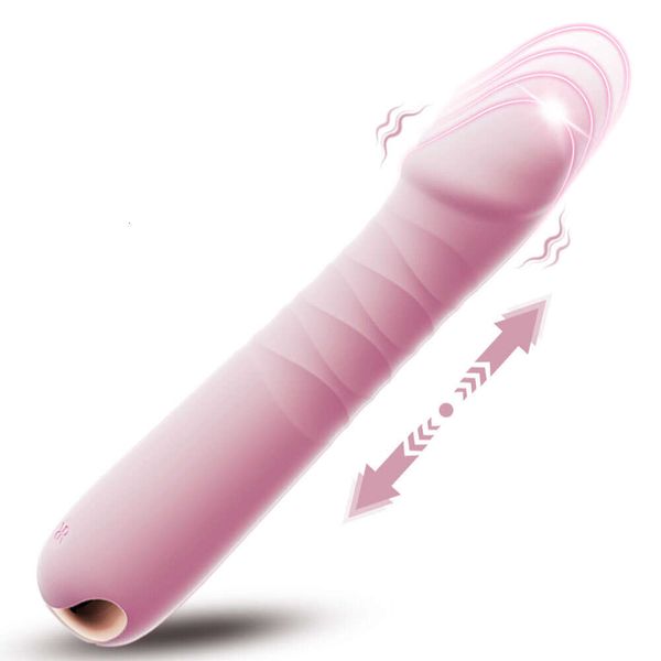 10 Modi Telescopic Vibrator für Frauen Hochgeschwindigkeit Motor G-Punkt Climax Dildo Vibrierende weibliche Masturbator Erwachsene sexy Spielzeugfrau