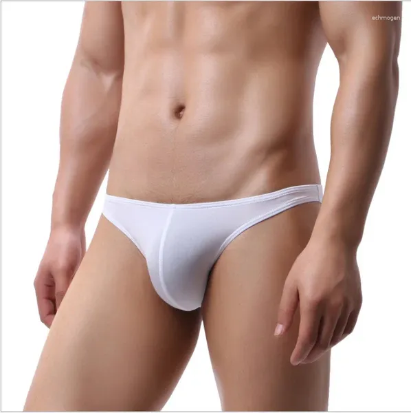 Underpants uomini sexy brevi gays pantaloni bikini di moda per i giovani personalità elastica bassa vita di lingerie al fondo u biancheria intima convessa