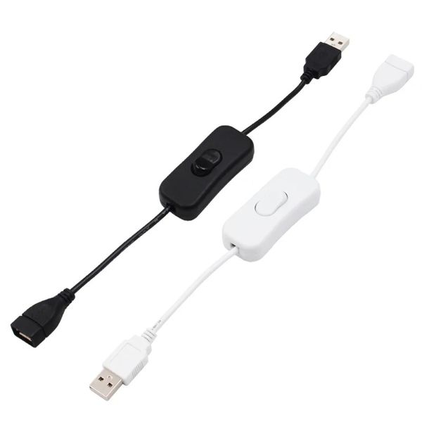 2024 Nuovo cavo USB ESCAM da 28 cm con interruttore ON/OFF Extension Attivazione per la lampada USB Linea di alimentazione della ventola USB AdapterUSB a caldo durevole