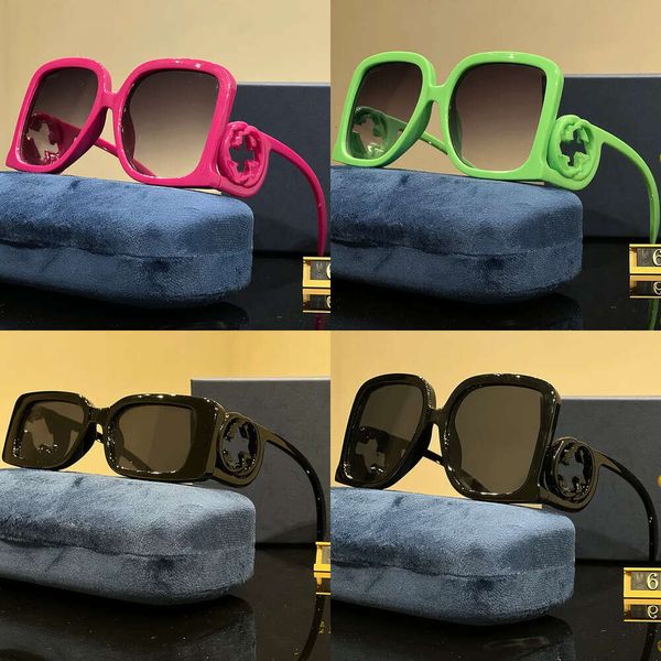 Occhiali da sole unisex designer con lenti arancione scatola regalo - Eyewear alla protezione UV alla moda per uomini donne