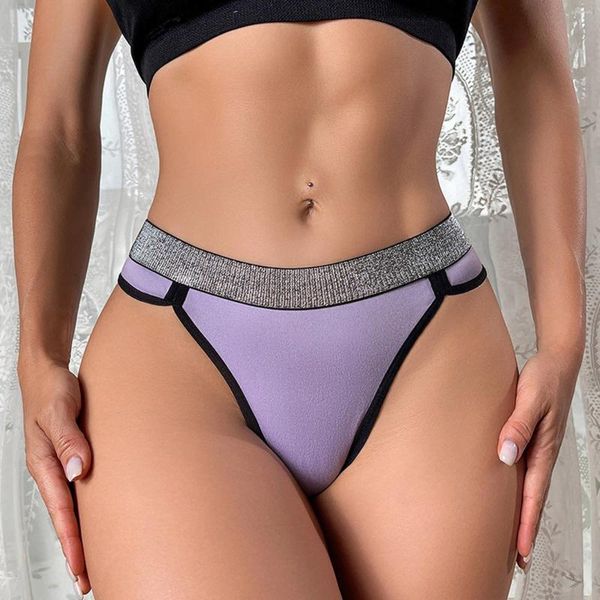 Mutandine femminile perizoni Woman Underpanties 2024 Cintura di perizoma senza cucitura Diamond Colore abbinata a basso ascesa Cotone per donne