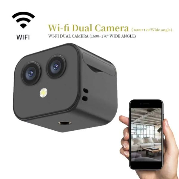 Monitora 4K Mini WIFI Câmera WIFI Câmera celular Remote Wireless Network Night Twoway Intercom Monitorando a vigilância de vídeo para bebês em casa