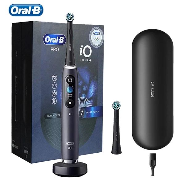 Teste originale orale b io9 spazzolino elettrico spazzolino smart denti 3d monito