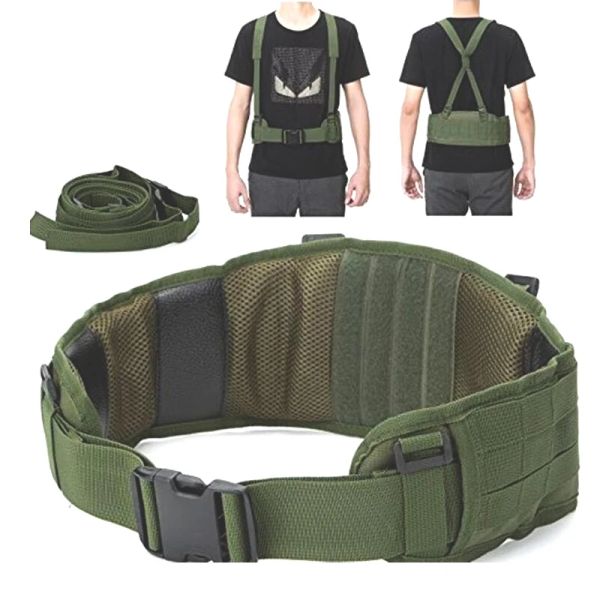 Accessori MOLLE War Battle Belt Belt Men Tactical Men Army Army Military Nylon Belt Cullale Police Airsoft Bag Saglier Carrier Soft Impiet Welband