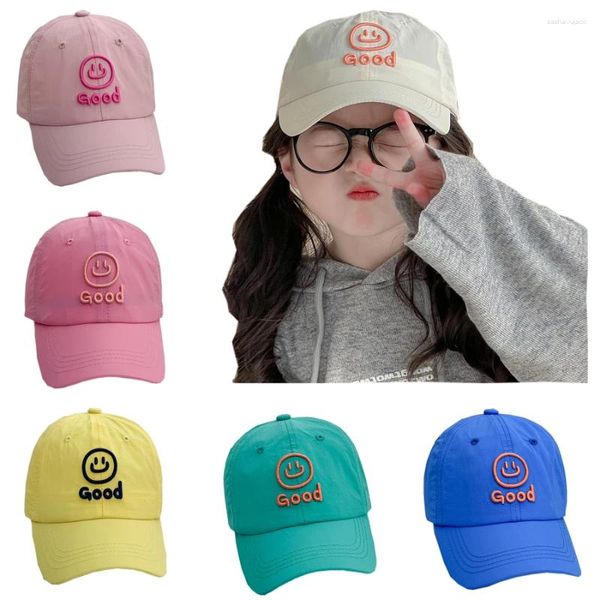 Ballkappen Baby Baseball Cap verstellbar für Mädchen Boy Sommer Schnell trocknende Sonne Hats Kinder süße Simle Snapback Kinder UV Anti Visors