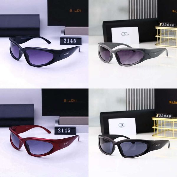 Designer B da marca B para homens e mulheres, espelho de ciclismo esportivo ao ar livre, personalidade super legal da moda Hip Hop Mirror Sunglasses R