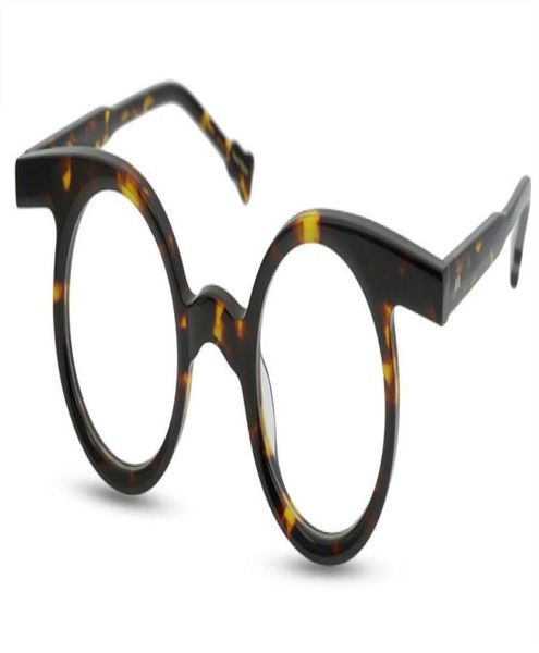 Homens óculos de molduras Brand Women Retro Round Spectacle Frames Myopia Glasses Tailândia Eyewear com lente clara7483098