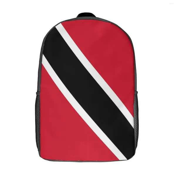 Rucksack 17 -Zoll -Schulter Trinidad Flag -Minirockkleid langlebiger Vintage Cosy Schools Rucksack