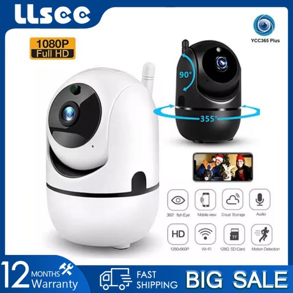 Control LLSEE YCC365 PLUS CEVERRA IP IP SMART CCTV HD 1080P Outdoor Wireless Cloud Rastreamento automático Câmera de vigilância de Wi -Fi de Wi -Fi Infravermelho