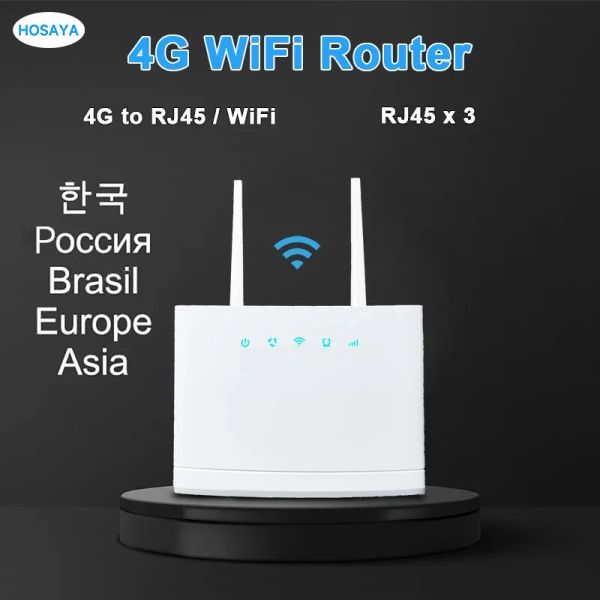 Router 4G SIM Card Router LTE Wifi Router 4G Modem Hotspot RJ45 Wireless Router 4G CPE