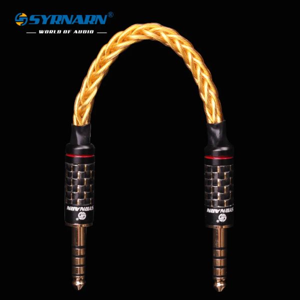 Аксессуары Syrnarn 8 Core 26Awg OCC Copper Gold Смешанный 2,5/3,5/4,4 мм до 2,5/3,5/4,4 мм сбалансированной кабель для усиления для аудиозамбила