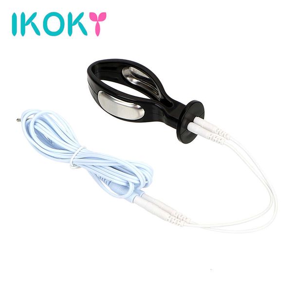 Ikoky Electric Shock Anal Butt Plug Brinquedos Sexy For Mulheres Men Massagem Produtos de Masturbação feminina