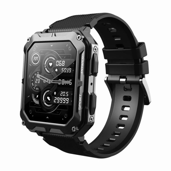 Kontrolle 2023 Neueste Smart Watch C20 Pro 1,83 Zoll Männer Musik BT nennen Outdoor Sports Fitness Tracker Herzfrequenz Blutdruck Smartwatch