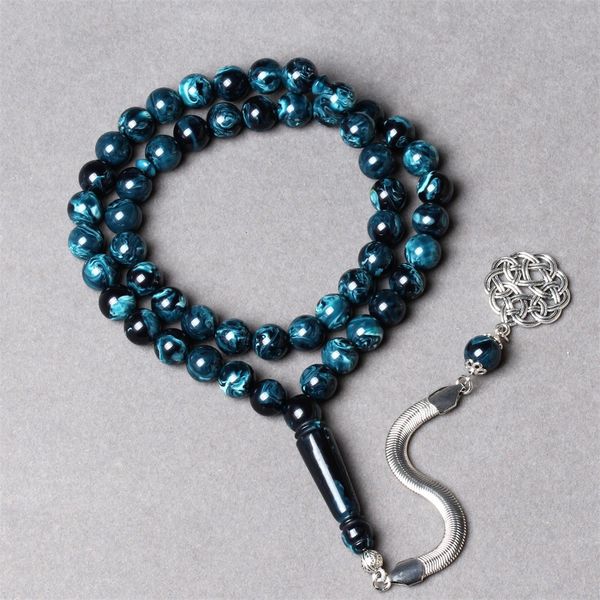 Tasbih künstliches Bernsteinharz Muslim Rosenkranzperlen Misbaha Eid Geschenk Islamischer Masbaha Turkischer Schmuck 33 Gebetsperlen Armband 240408