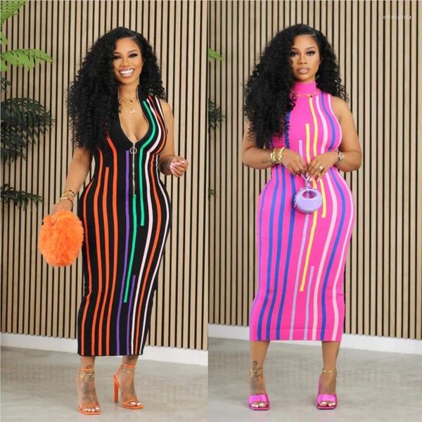 Vestido de praia para mulheres encobrir roupas de praia sexy slim fit zipper estampente mangas nádegas noturnas use biquíni de poliéster sólido