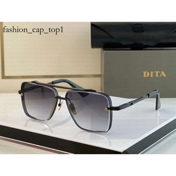Dita Sunglasses Mach Six Johnson высококачественные дизайнерские дизайнерские солнцезащитные очки DITA Fashion Retro Restroary Glasses Metal Ribbon Box Pilot Sport Fitnes