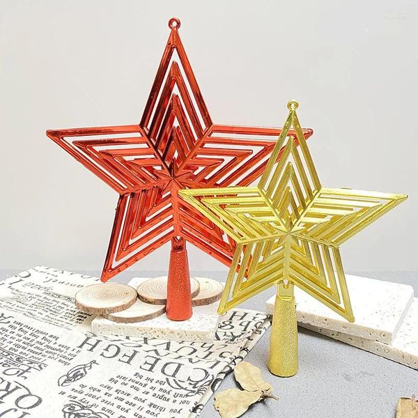 Figurine decorative 20 cm Natale Golden Glow Craft Craft Out Top Top Star Decoration Decoration Disposition Anno Ciondolo