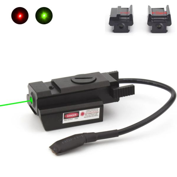 Escopos de caça tática Mini compacto Red Dot laser Montagem mira para pistola Visão a laser vermelho com tecelão de 11 mm/20mm/laser de trilho picatinny