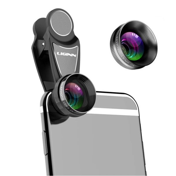 Telescópios Optical Zoom 2x Lens telefoto Telecope Lente Telescópio Lens no clipe para iPhone 6 7 8 Para Samsung Note8 S8 S9 Smartphones