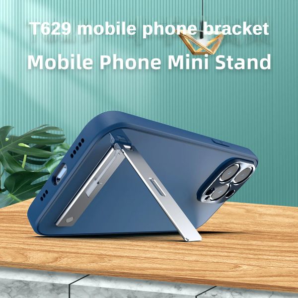 Stands Magnetic Electroplated Ligy Portable Compact Tablet Solder para iPhone Cell Phone Stand