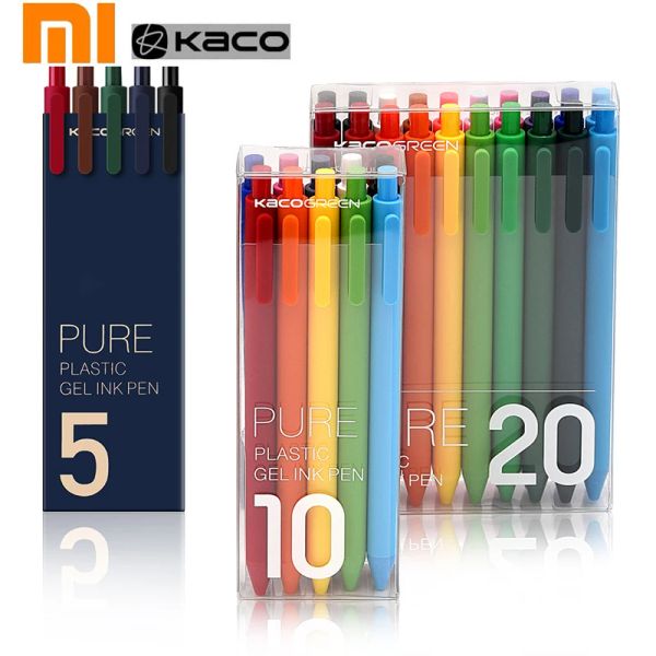 Pens Xiaomi Kaco Stift Gel Ink Abs Schilder 0,5 mm Signierstifte Vorheiz Schweiz Nachfüllmikuni Japan Tinte Buntes Tinte Geschenk