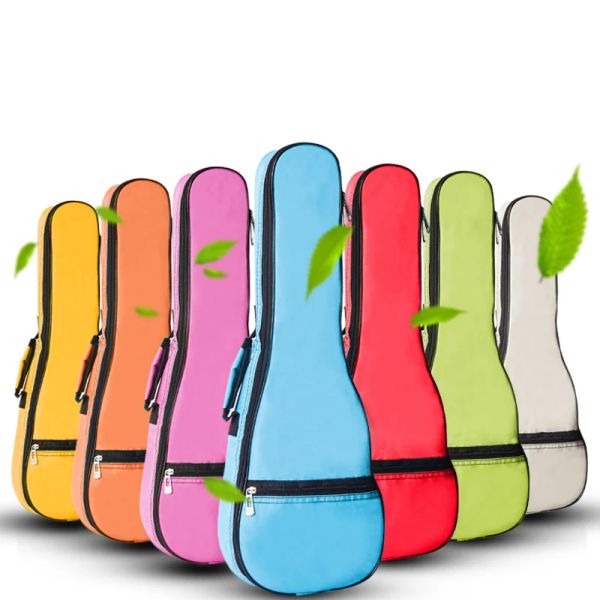 Taschen Ukulele Bag Case Rucksack Schultergurt Oxford Langable waschbare Mode -Gig -Bag -Hülle groß für 21 23 28 28 30 41 Zoll