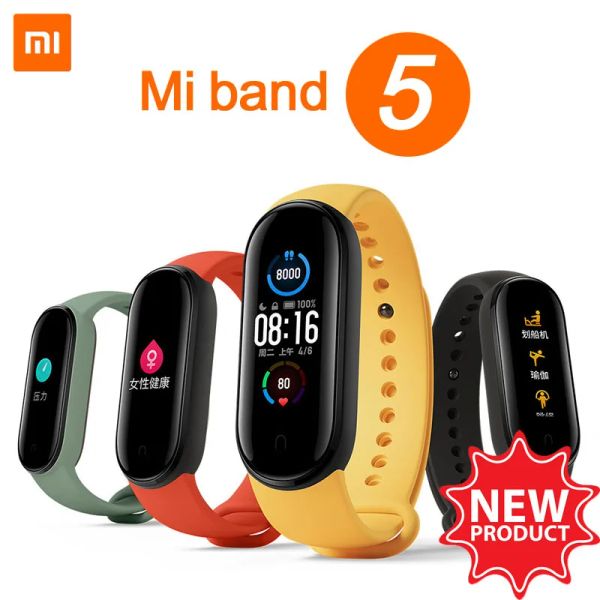 Браслеты Новый Xiaomi Mi Band 5 Браслет Smart Band 1.1 