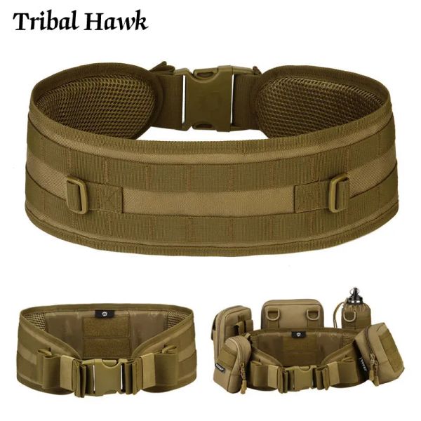 Accessoires Military Tactical Belt Armee Airsoft Molle Belt Männer, die Multi -Use weich gepolstert breite Gürtelausrüstung Accessoires jagen