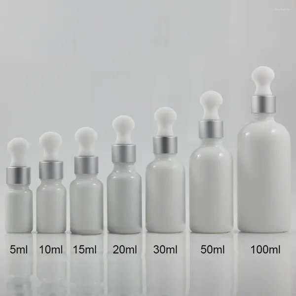 Speicherflaschen leer 15 ml benutzerdefinierte kosmetische Verpackung Tropper Matte Silber Glasflasche Eye Serum