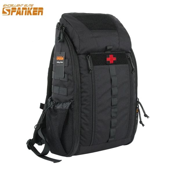 Pacote excelente elite spanker backpack de caça ao ar livre molle bolsas médicas equipamentos táticos mochila militar bolsa bolsa à prova d'água