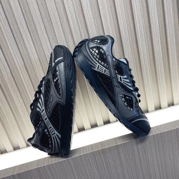 Высококачественные мужчины Orbit Sneakers Shoes Brand Runner Женщины ретро -тренеры Черно -белая серебряная сетка увеличивают старую пару повседневную обувь
