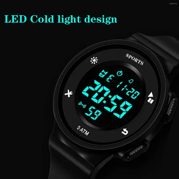 Orologi da polso Honhx Luxury Digital LED Watch Date Sport Minimalist Men Minimalist Electronic Relogio Masculino 2024