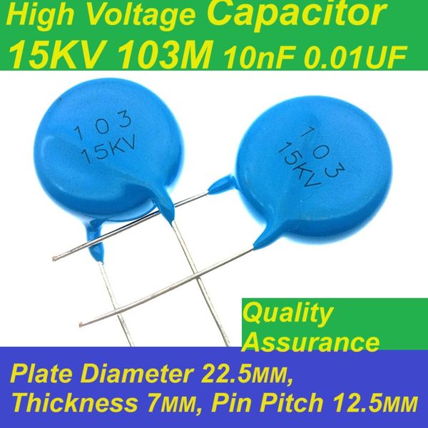 103M 15kV 10000pf 10NF 0,01uf Contabili in ceramica ad alta tensione, apparecchiatura elettrostatica ad alimentazione ad alta tensione