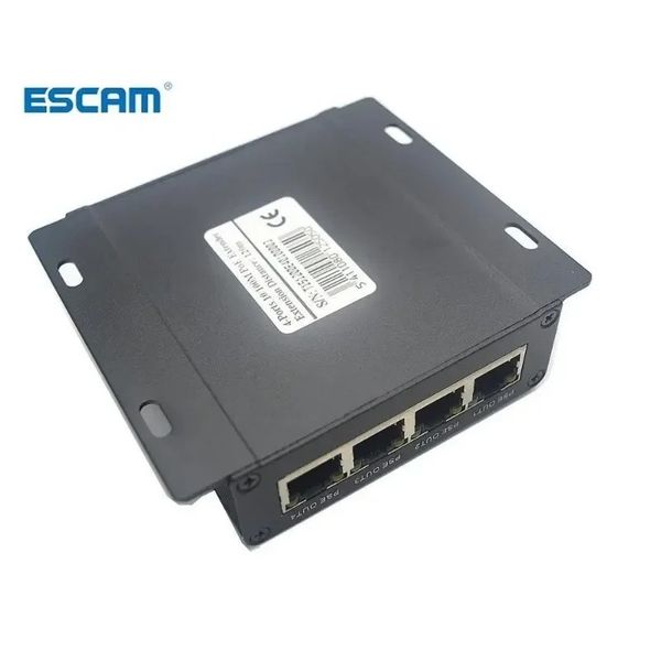 4 Port IEEE8023AT 255W POE Extender und Repeater für die IP -Kamera, die den Übertragungsabstand über 120 m mit 10/100 -m -LAN -Anschlüssen erstreckt