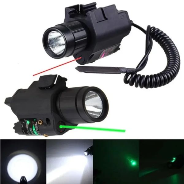 Scopes Tactical Red / Green Dot Laser Sight LED Taschenlampe Combo für Pistolenpistolenjagd