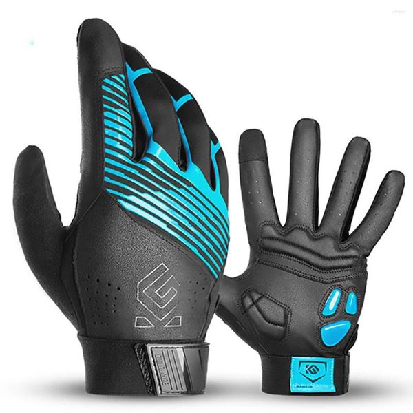 Guanti ciclistici da uomo in inverno in vello termico inverno gel full gel silicone bicicle in bicicletta Bicicleta Accesorio Mujer