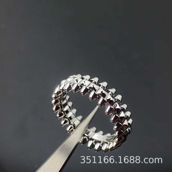 Designer Trendy Carter Steel Seal Pyramid Ring Ahe High Rolting Bullet Hearte Testa Gildow per tallone maschile e anelli da donna JPS0