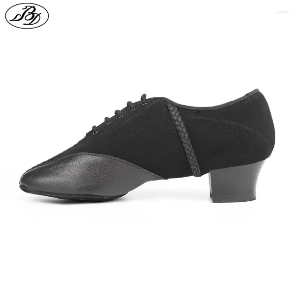 Sapatos de dança Sneaker Men Latin BD475 Split Sole Sole Ballroom Sport Shoe Competition Practice