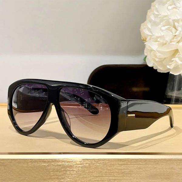 Glasses de sol dos designers masculinos Men Tom e Jerry Plank Acetato Frame 1044 óculos de grandes dimensões Moda feminina feminina lentes de nylon esportivo preto estilo de alta qualidade com caixa