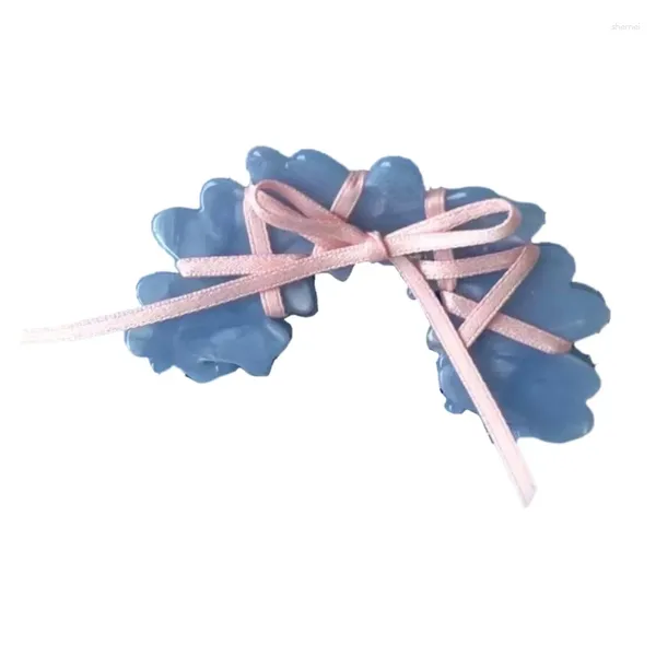 Clip per capelli cravatta artiglio acrilico cravatta bowknot acetato di donne eleganti.