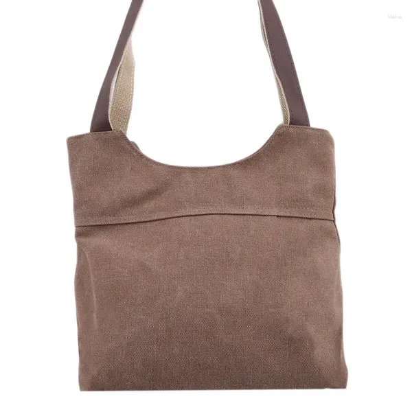 Tasche Simple Damen Canvas Casual Wild Lady Schulter koreanische Version des literarischen Fan Shopping Type Mobile